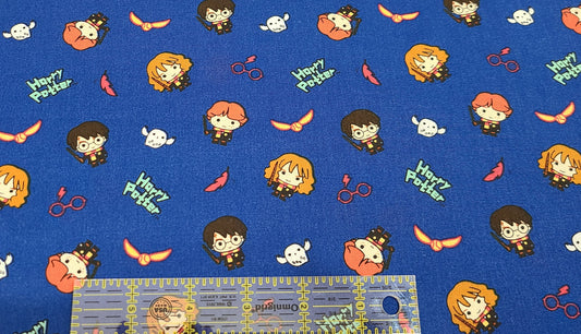 Blue Harry Potter clearance Kawaii Trio Toss 100% Cotton Fabric fat quarter half yard