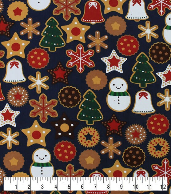 Christmas Cookies Super Snuggle Flannel Fabric