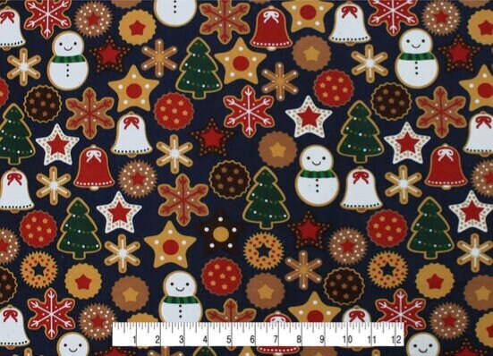 Christmas Cookies Super Snuggle Flannel Fabric