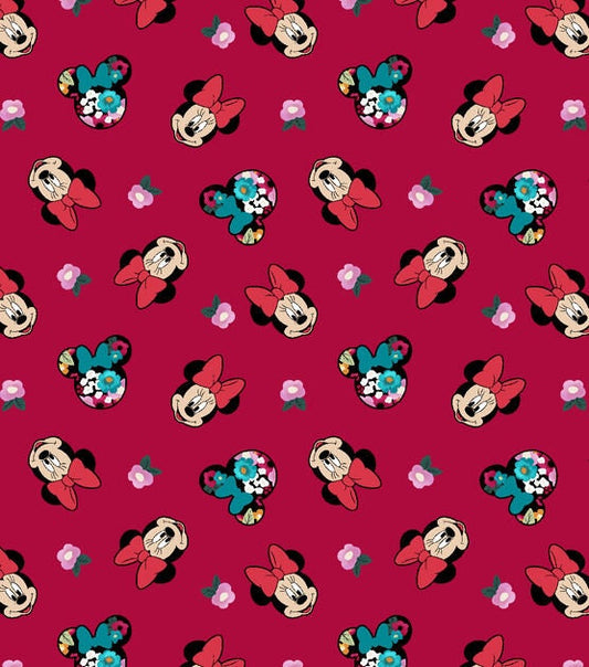 Disney Minnie Head Toss clearance 100% cotton fabric