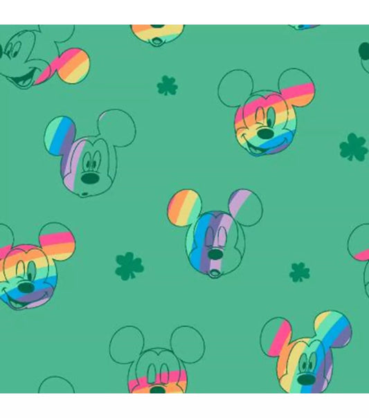 Disney rainbow clearance Mickey 100% cotton FQ half yard one yard