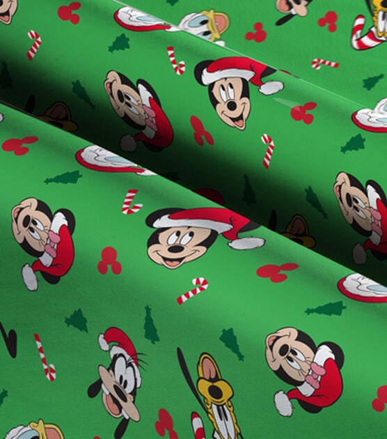 Mickey And Friends Holiday Icons Christmas Cotton Fabric 100% cotton