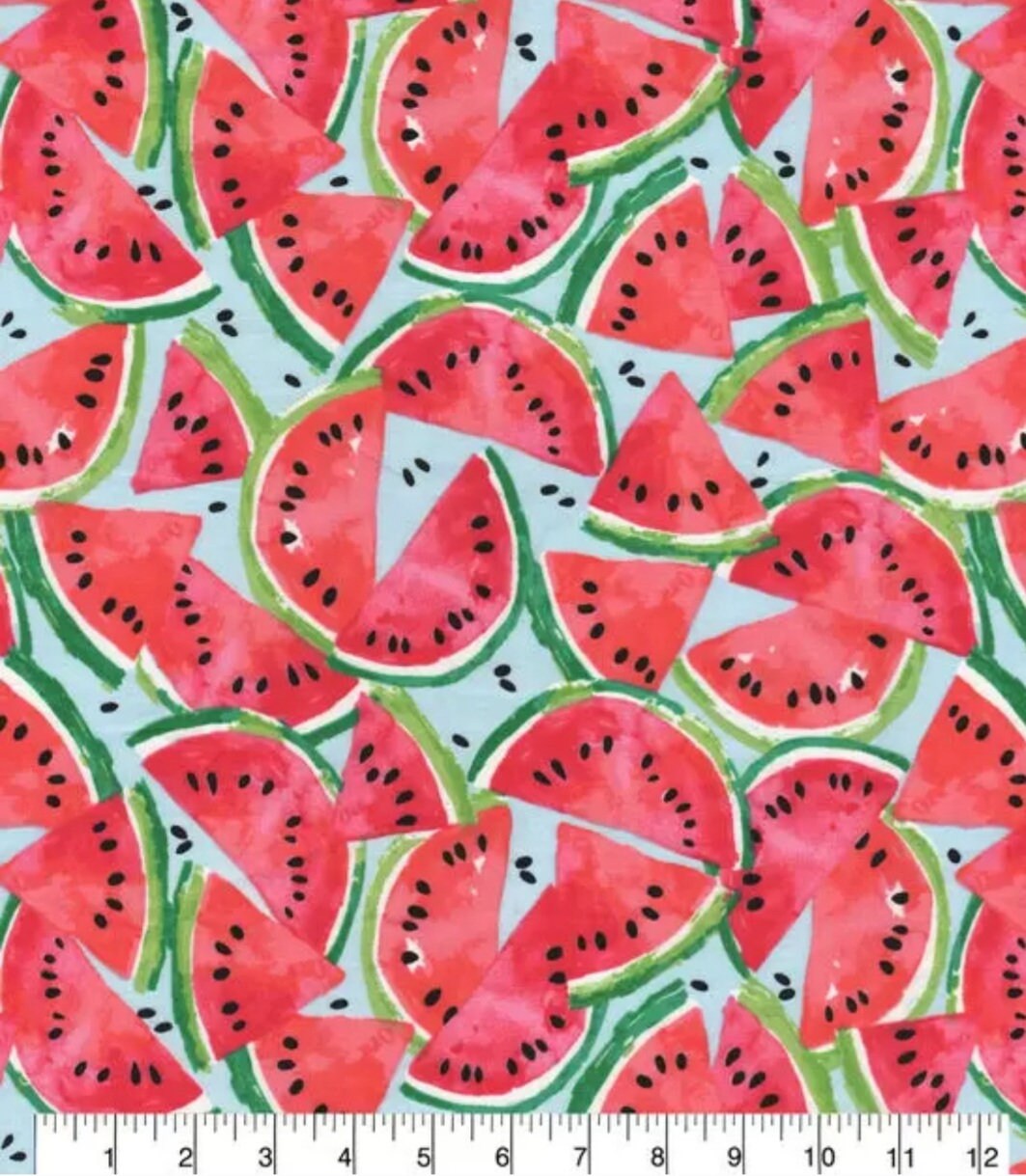 Novelty Cotton clearance Fabric Watermelon 100% Cotton sold by the Yard