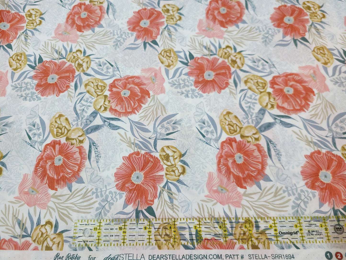 Poppy Prairie Dear STELLA 100% cotton fabric by the yard